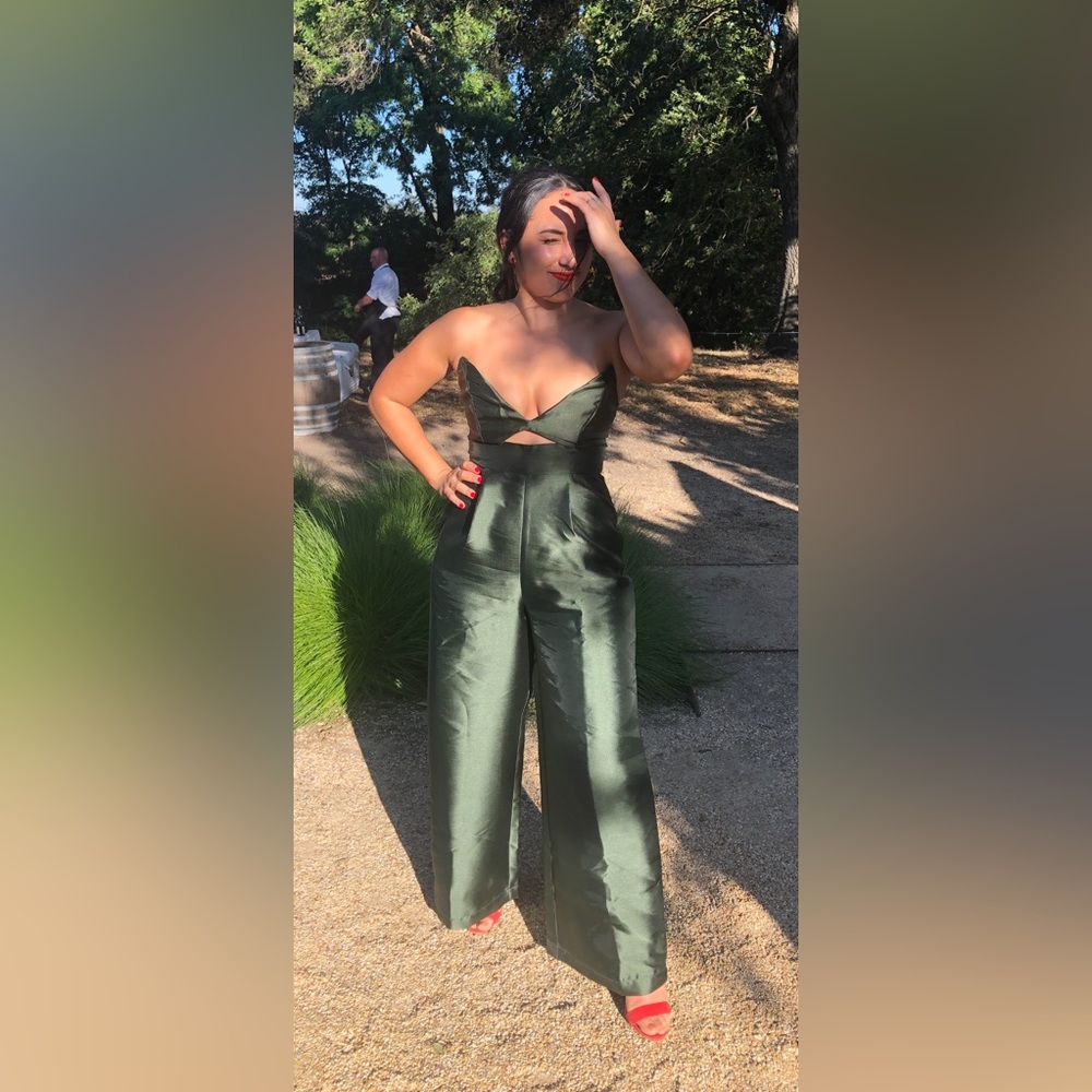 ASOS Emerald Shine Jumpsuit